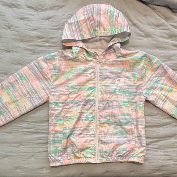 Champion Kids Multicolor Hooded Windbreaker - Picture 2 of 8